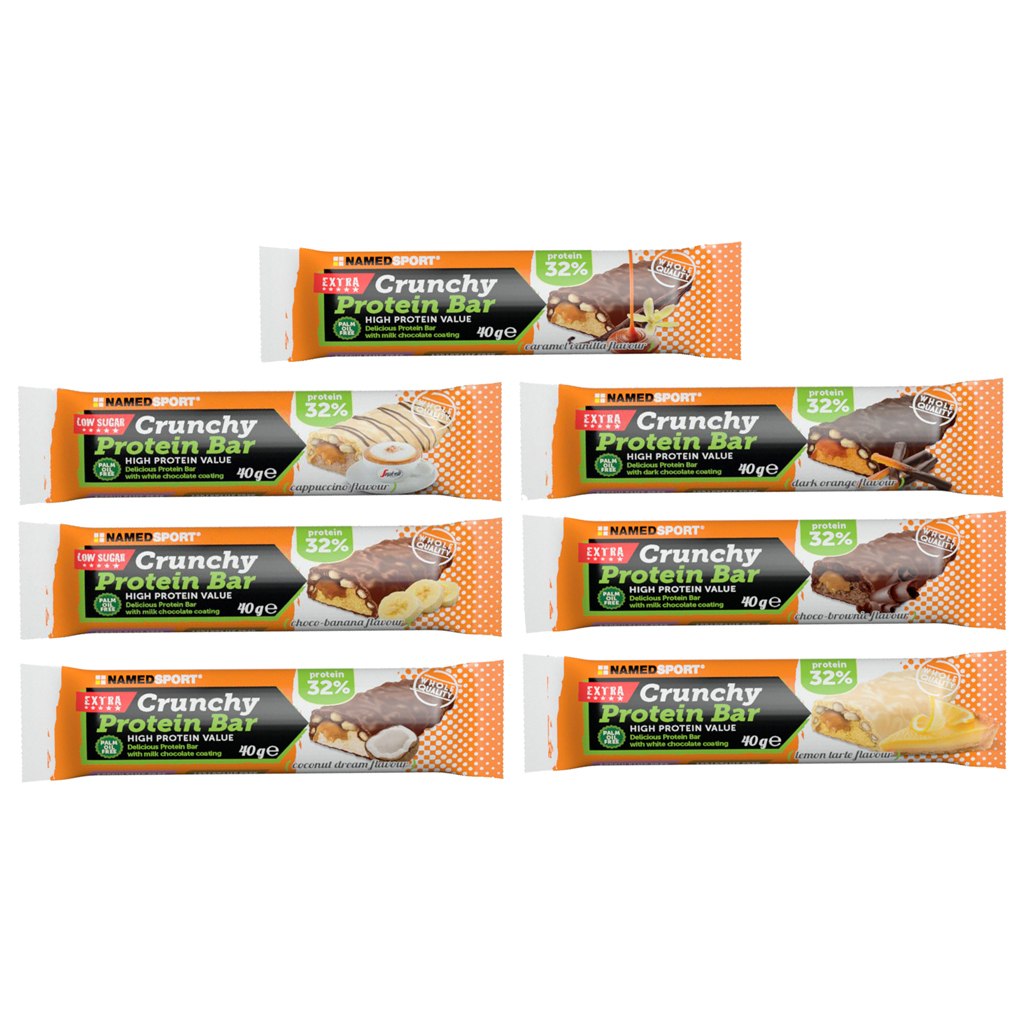 Produktbild von NAMEDSPORT Crunchy 32% Protein Bar - Eiweißriegel - 6x40g