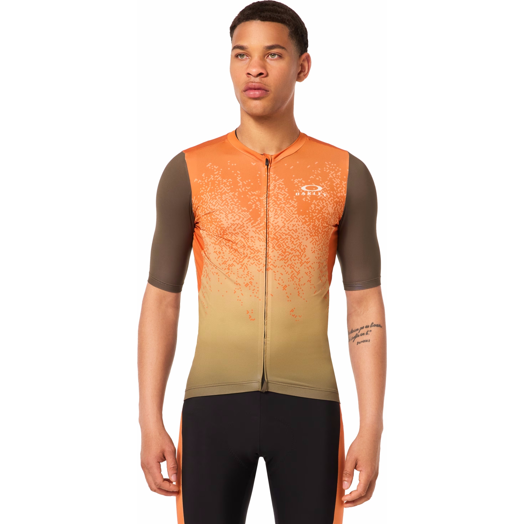 Productfoto van Oakley Endurance Dazzle Camo Shirt Heren - Oranje/Green Pixel Pt