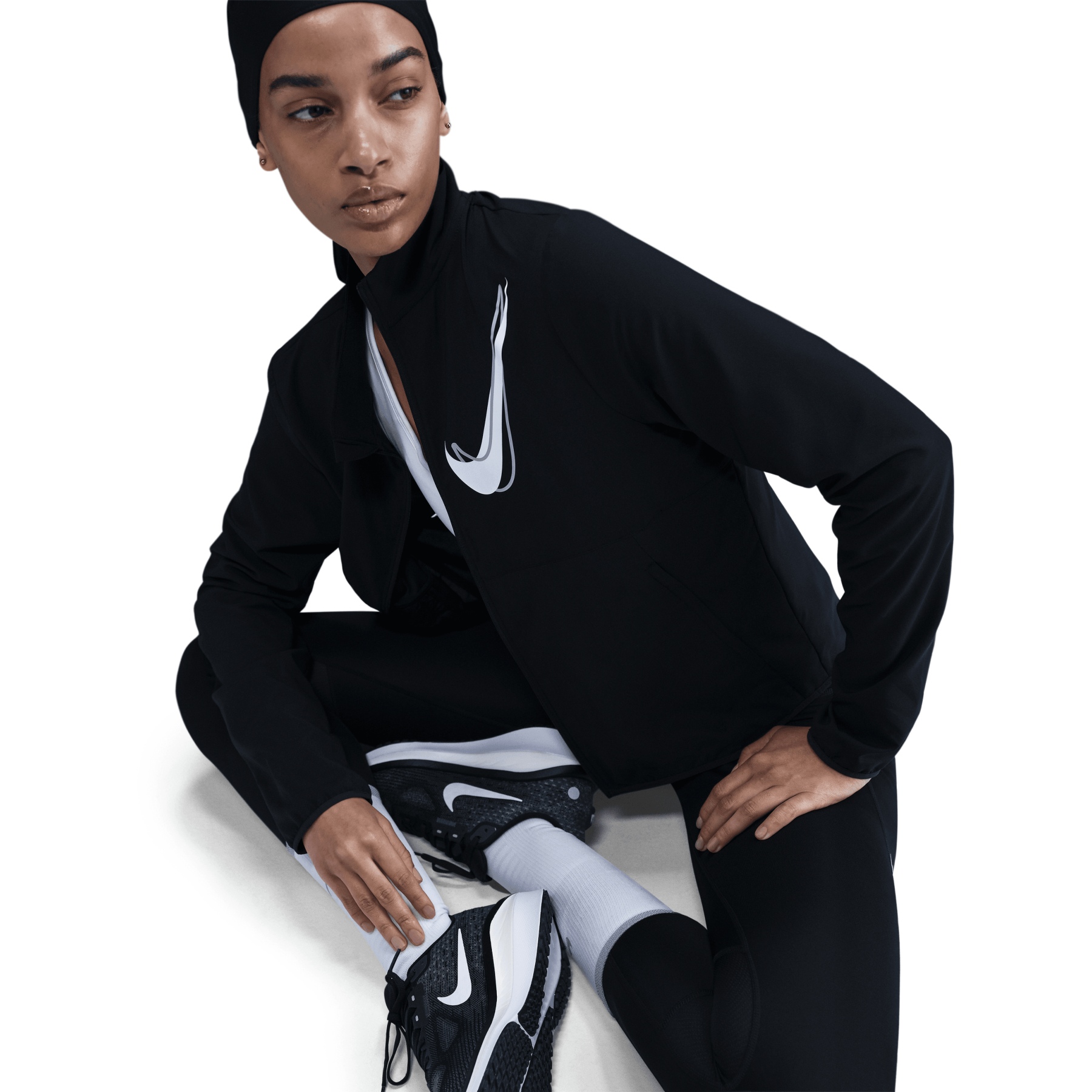 nike running overhead jacket