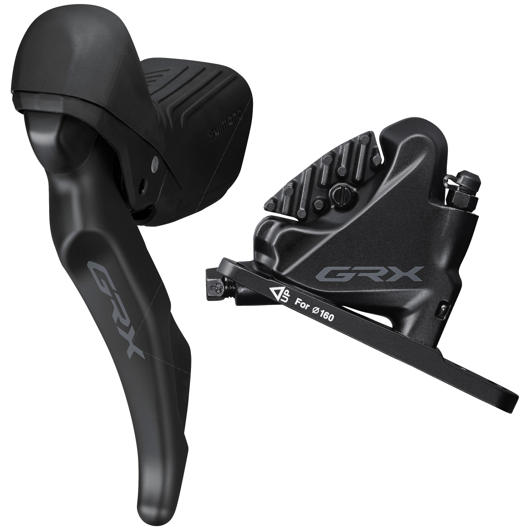 Picture of Shimano GRX ST-RX610 + BR-RX400 Disc Brake - STI | Hydraulic | Flat Mount | 2x12-speed - left | front