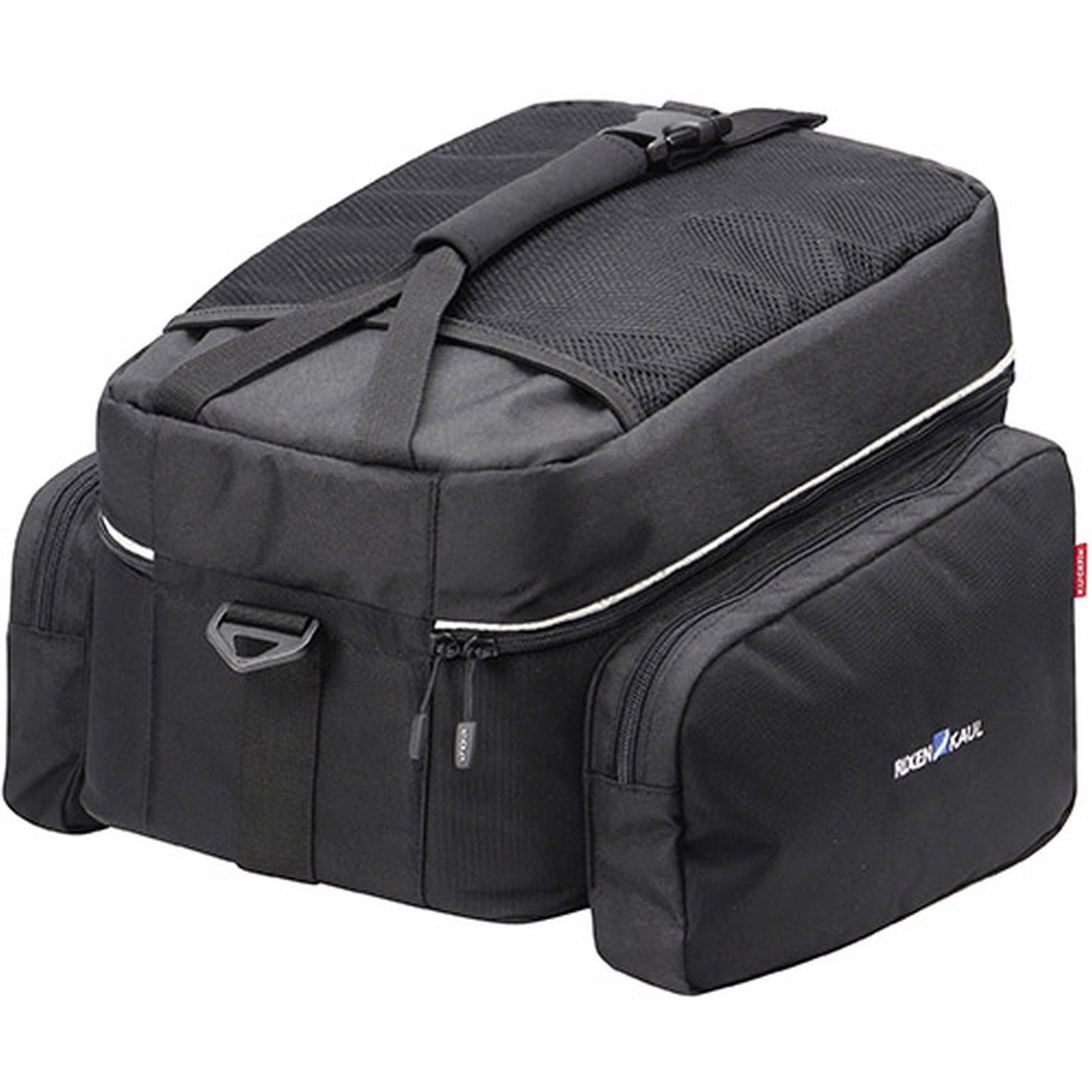 KlickFix Borsellino Da Sella Per Bici 0290S - Impermeabile E Compatto Per Attrezzi E Camera D'Aria (Nero, 12x7x3,5 Cm)