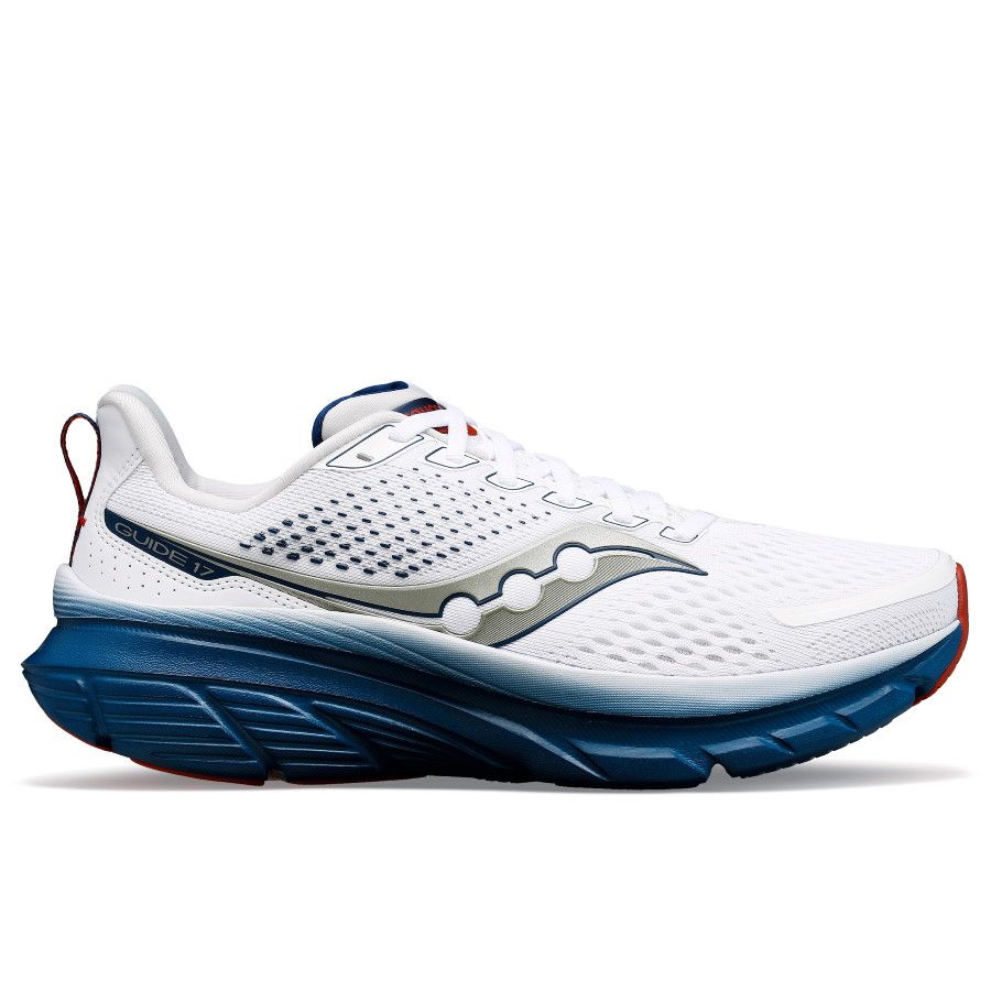 Photo produit de Saucony Chaussures Running Homme - Guide 17 - white/navy