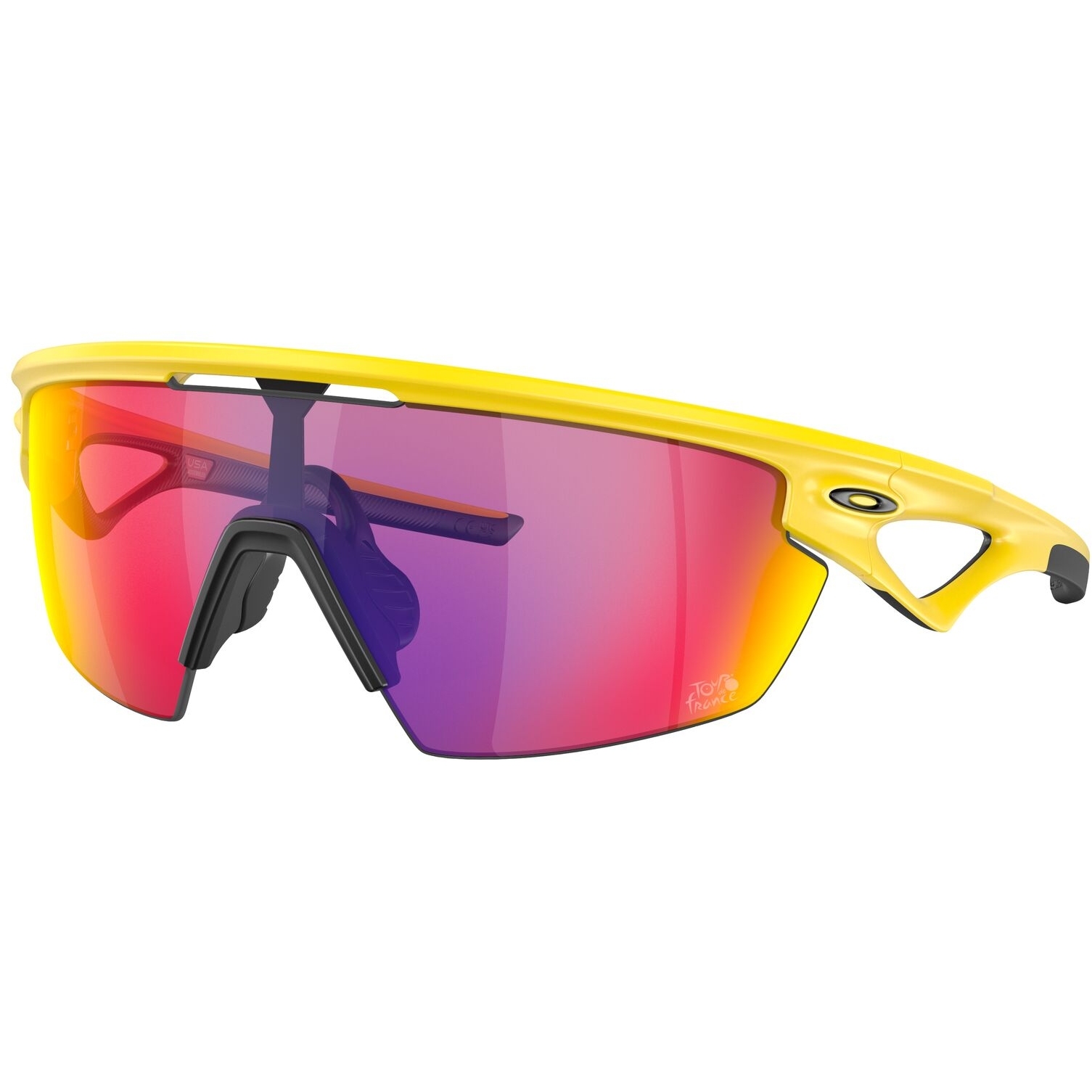 Picture of Oakley Sphaera Glasses - Matte Yellow/Prizm Road - OO9403-1236