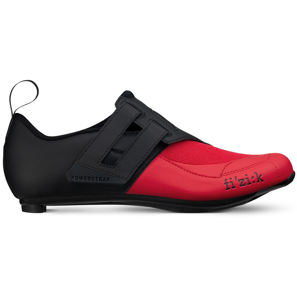 Produktbild von Fizik Transiro Powerstrap R4 Triathlon Schuh - black/red