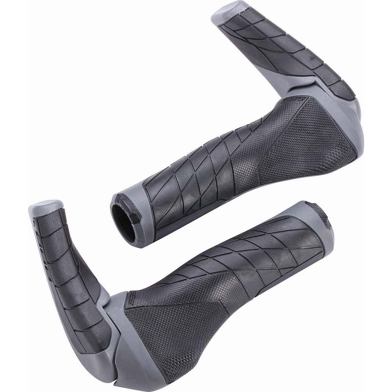 Picture of BBB Cycling ErgoTechSet BHG-87 Bar Grips - 133 mm - black/grey