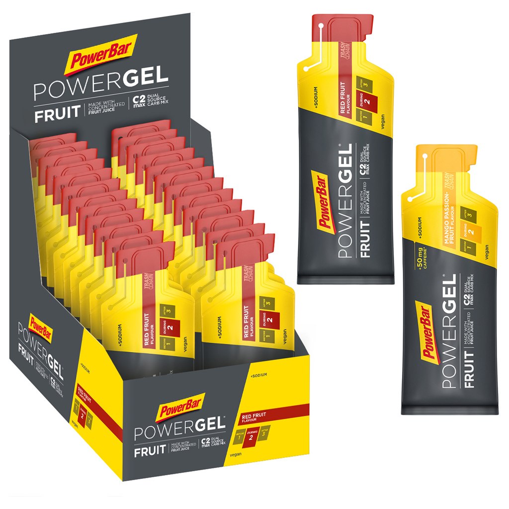 Produktbild von Powerbar PowerGel Fruit mit Kohlenhydraten - 24x41g