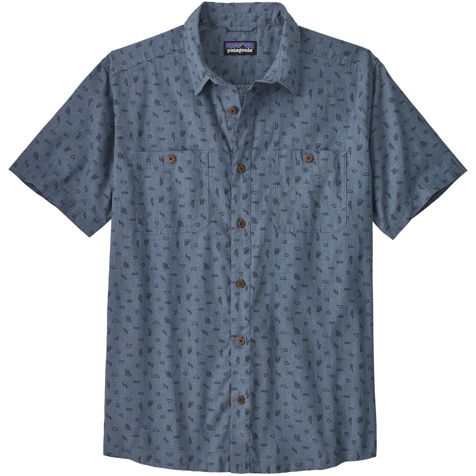 Picture of Patagonia Back Step Shirt Men - Tiny Islands: Utility Blue