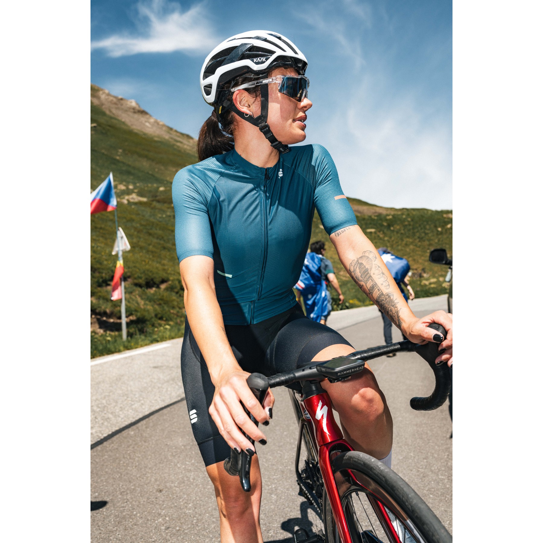 Maglia Ciclismo Donna Polaris Traverse, Mezza Zip, Antivento, In Misto Poliestere/merino