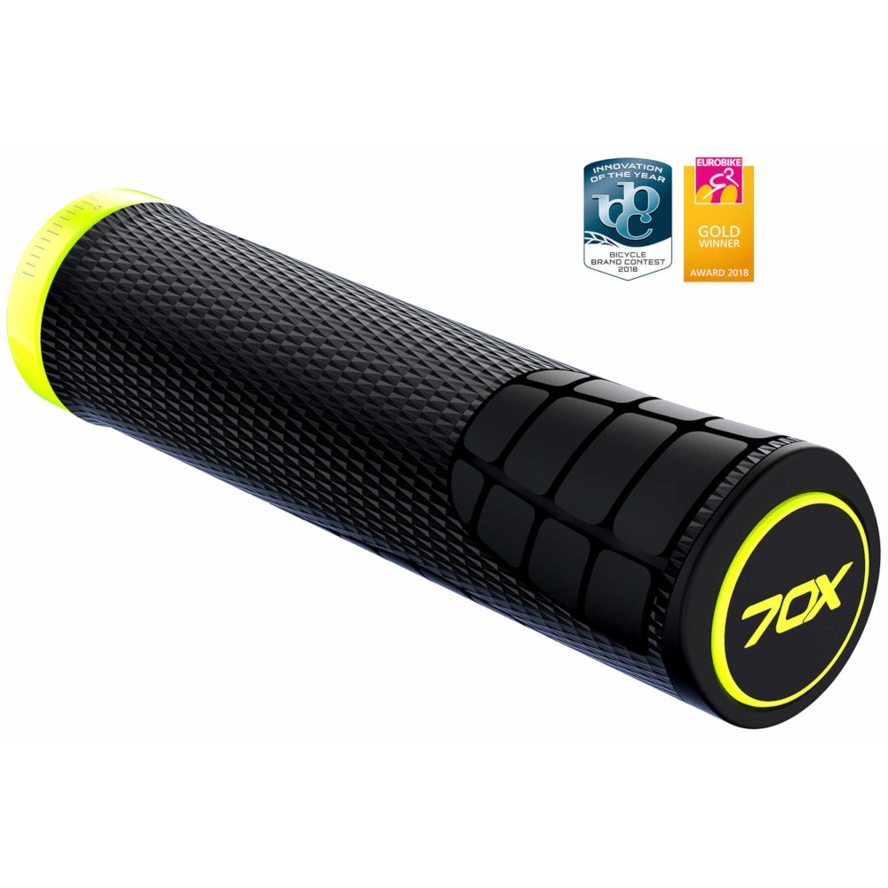 Picture of SQlab 7OX Gravity Bar Grips - black / yellow