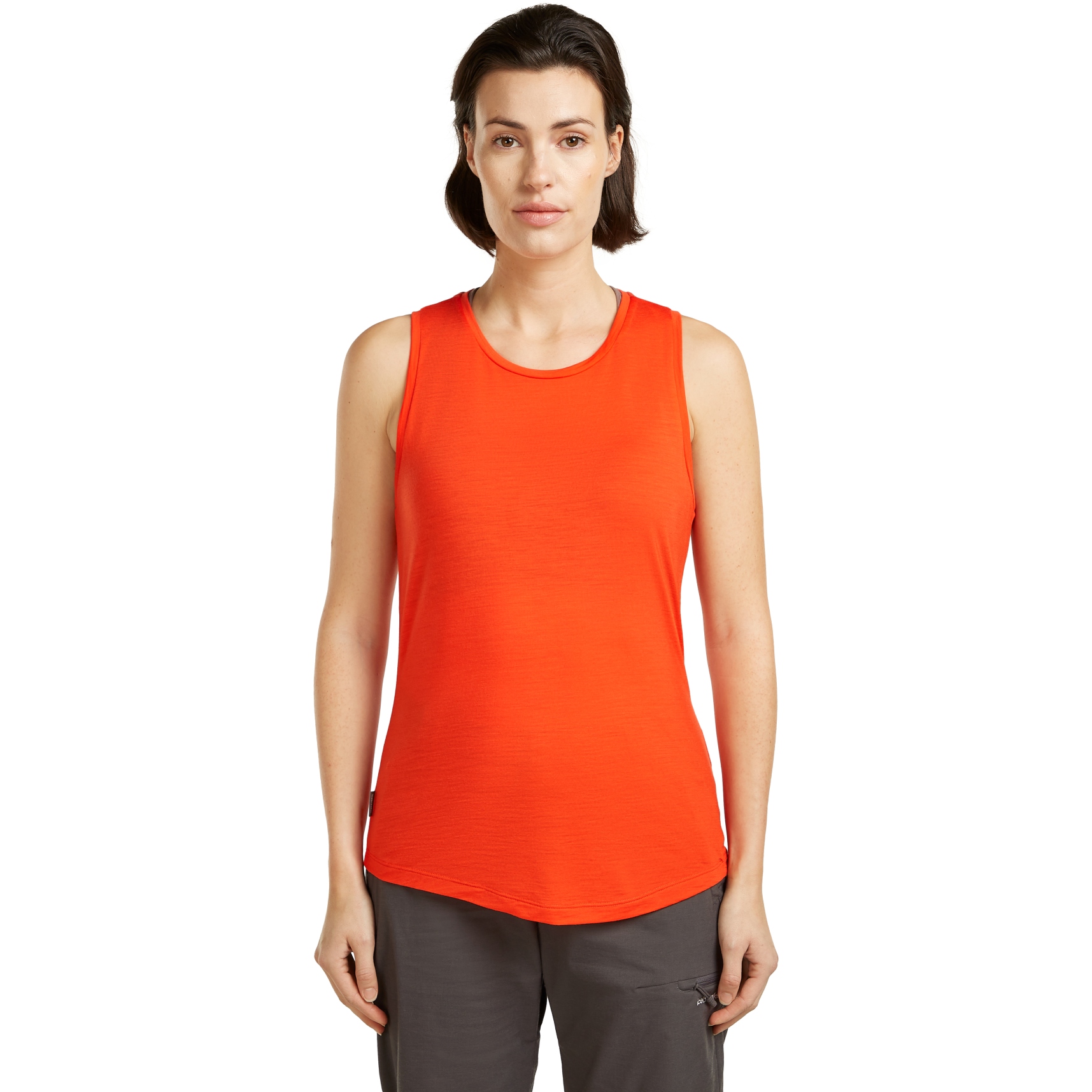 icebreaker 125 COOL-LITE SPHERE III SS TEE - T-shirt de sport - carob hthr/rouge