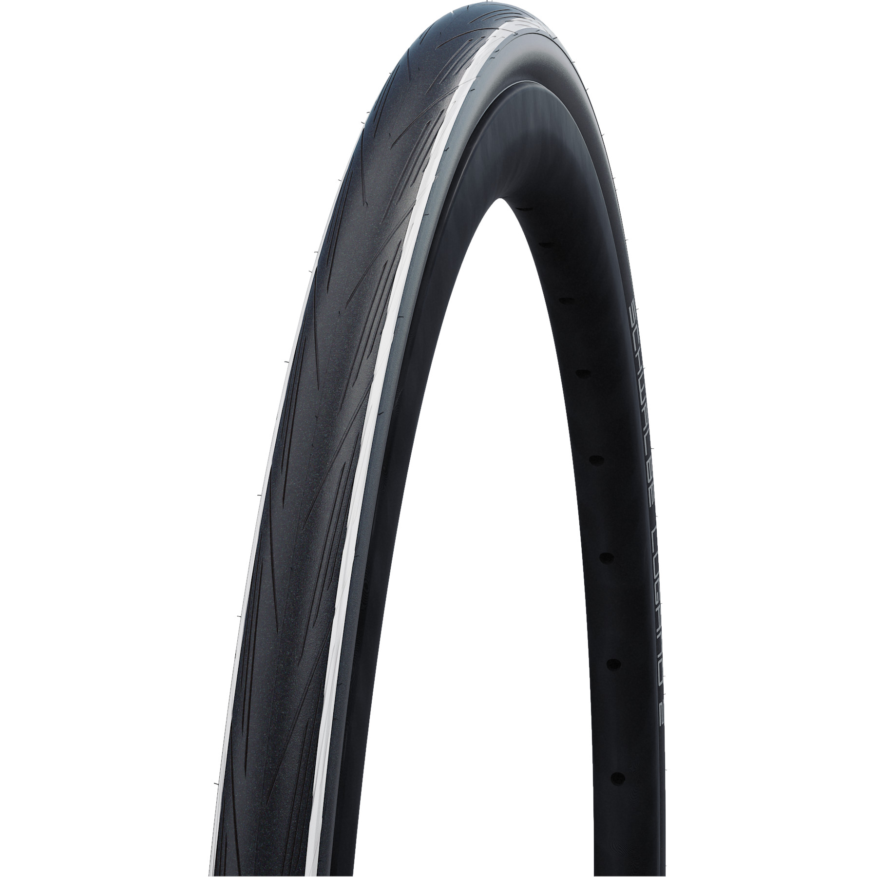 Image of Schwalbe Lugano II Wire Bead Tire - Active | Silica | K-Guard - 25-622 | White Stripes