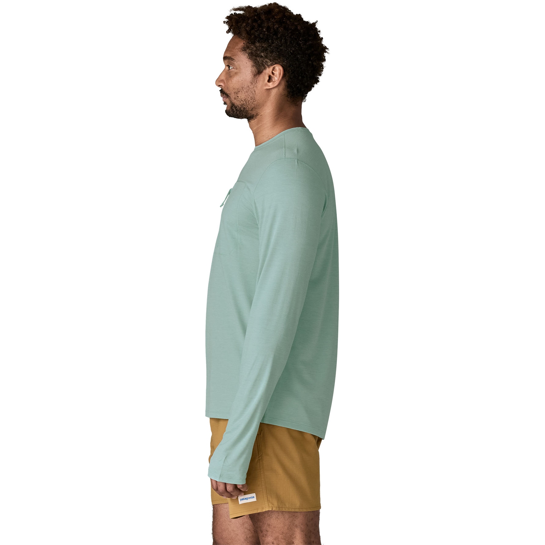 Patagonia Cap Cool Sun Long Sleeve Shirt Men - Thermal Blue - Thin 