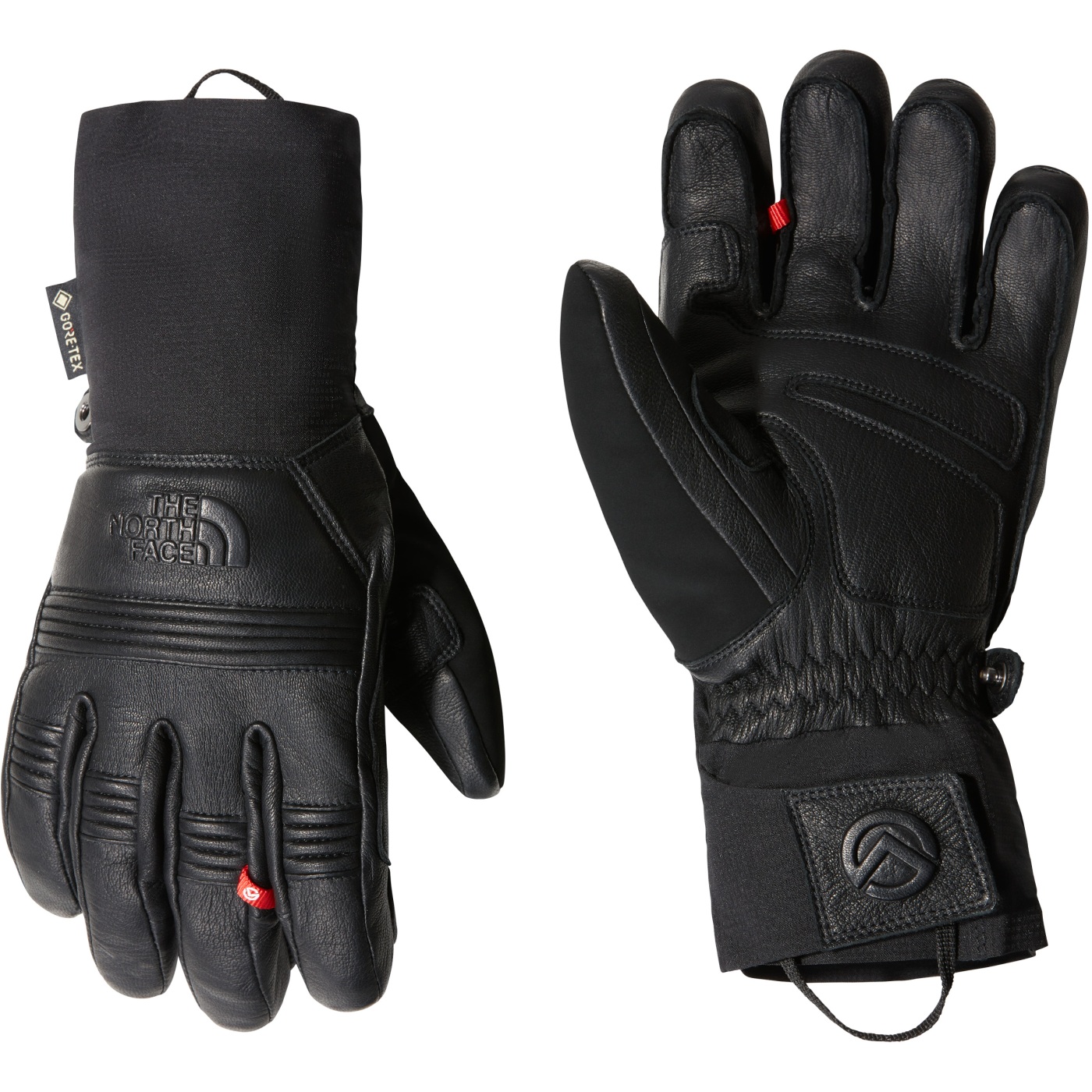 En cuir gants The North Face Noir taille M International en Cuir