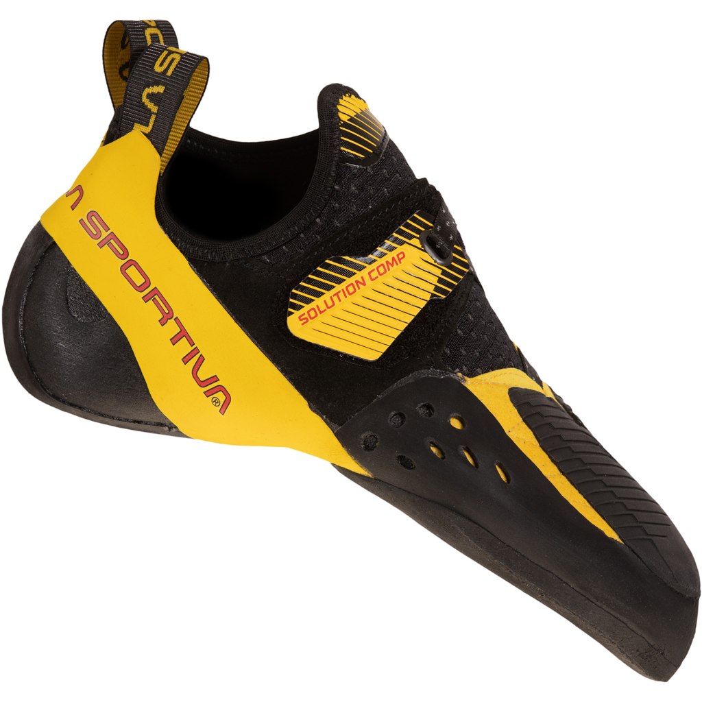 Picture of La Sportiva Solution Comp Climbing Shoes - Black/Yellow