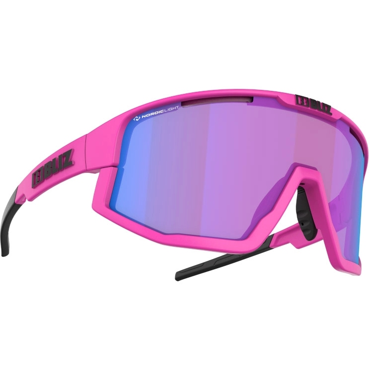 Productfoto van Bliz Fusion Nano Optics | Nordic Light - Glasses - Matt Neon Pink / Begonia - Violet w Blue Multi