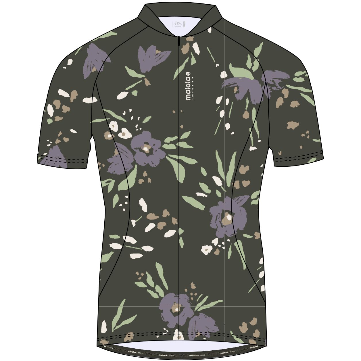 Picture of Maloja VilsaM. AOP 1/2 Cycle Jersey Women - alpine woods 8958