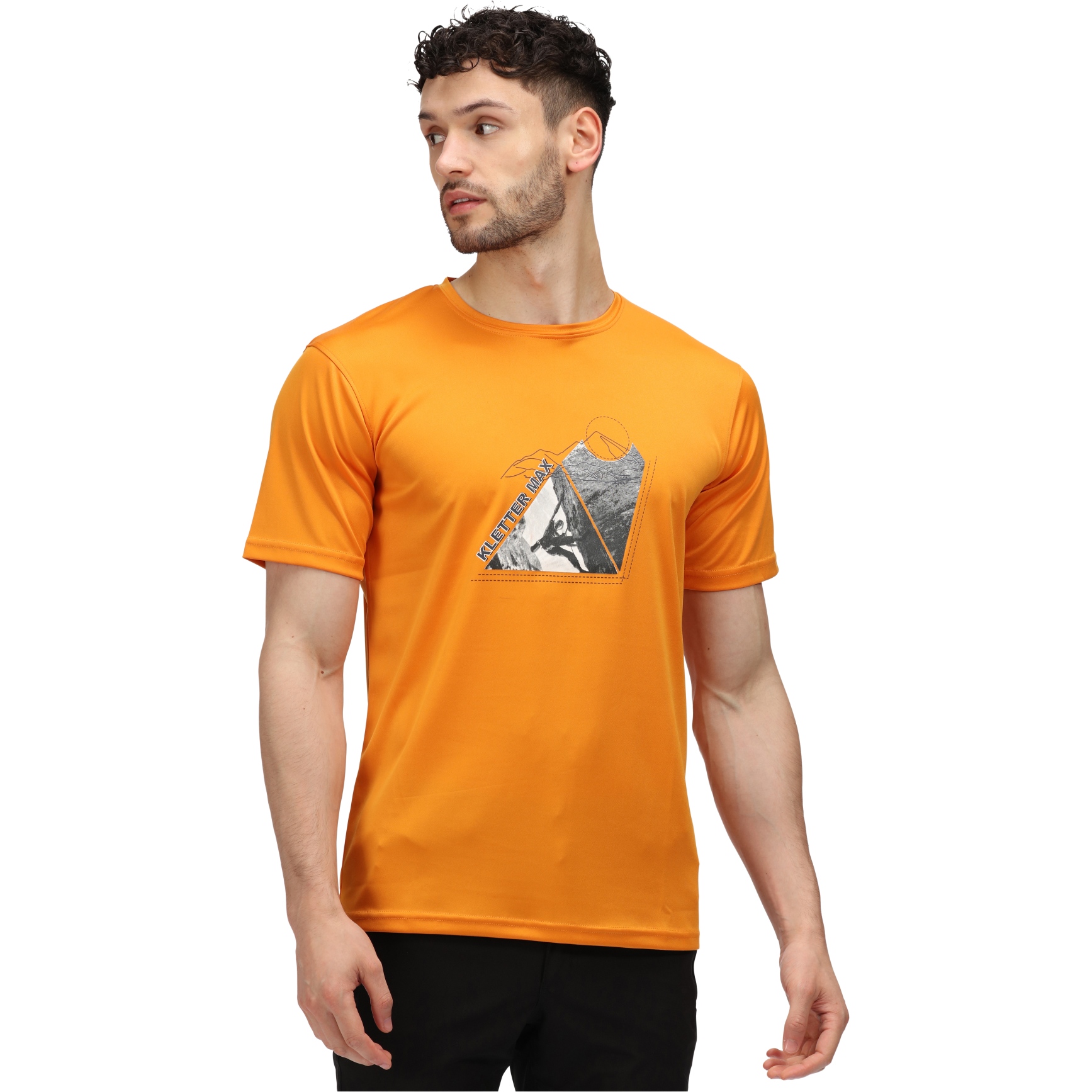 Produktbild von Regatta Fingal Slogan T-Shirt - Flame Orange S9I