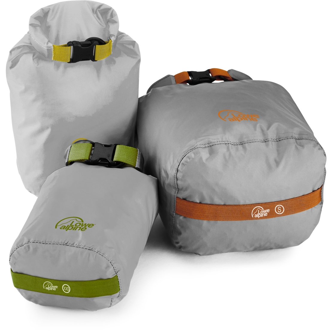 Productfoto van Lowe Alpine Drysack Dry Bag (Pak van 3) - Zinc