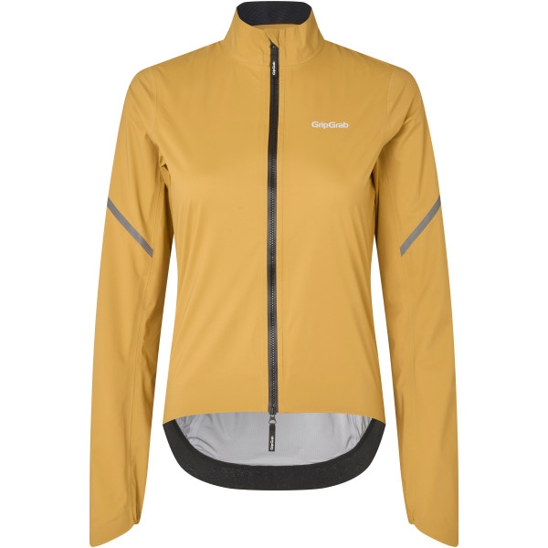 Productfoto van GripGrab PACR Waterdichte Lichte Regenjas Dames - Mustard Yellow