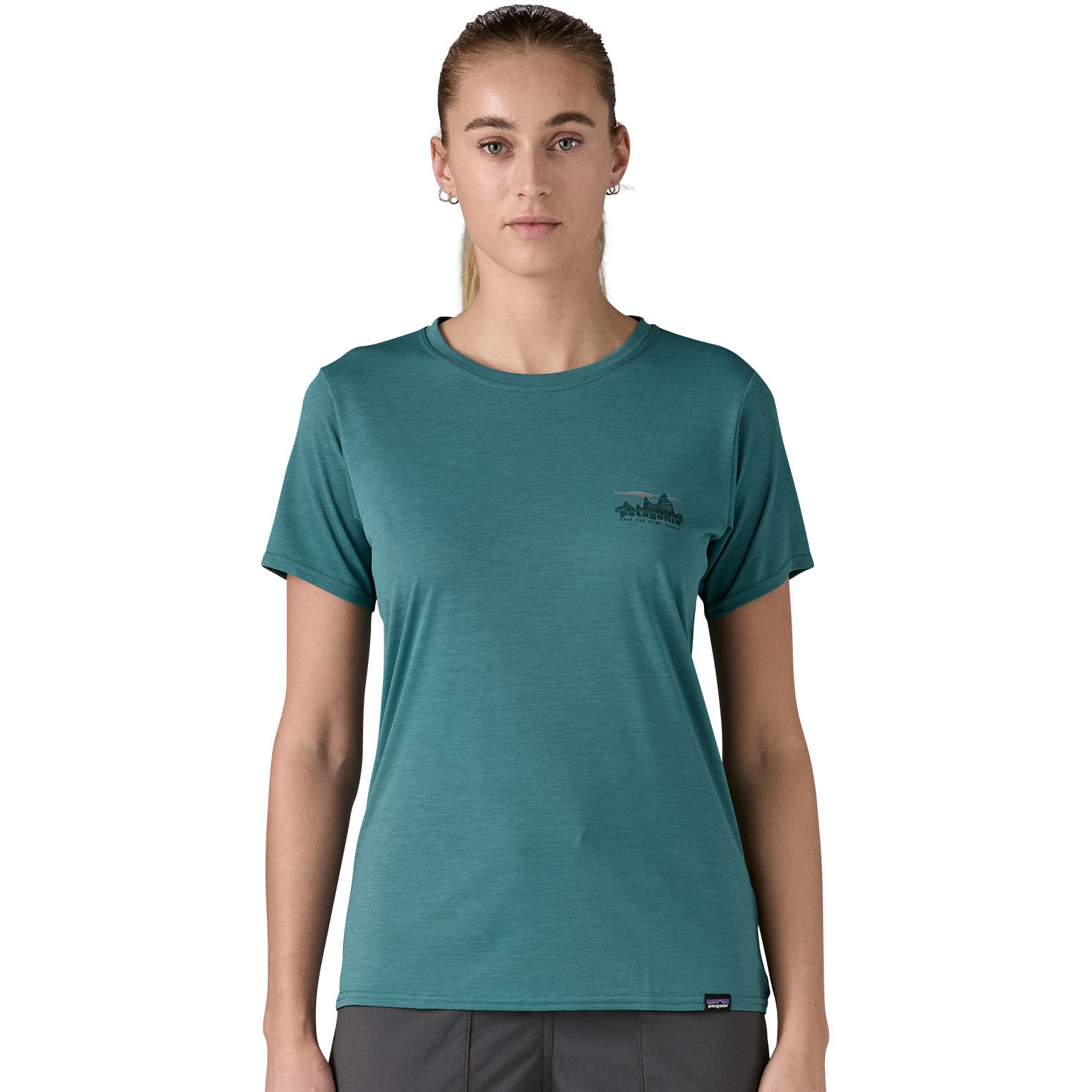 Produktbild von Patagonia Cap Cool Daily Graphic Shirt Damen - 73 Skyline: Wetland Blue X-Dye