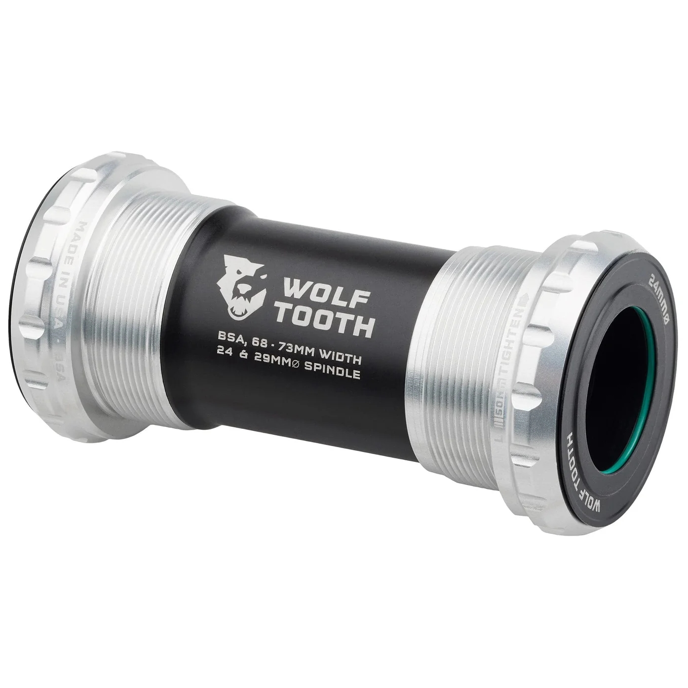 Produktbild von Wolf Tooth Innenlager - BSA-68/73-24 - raw silver