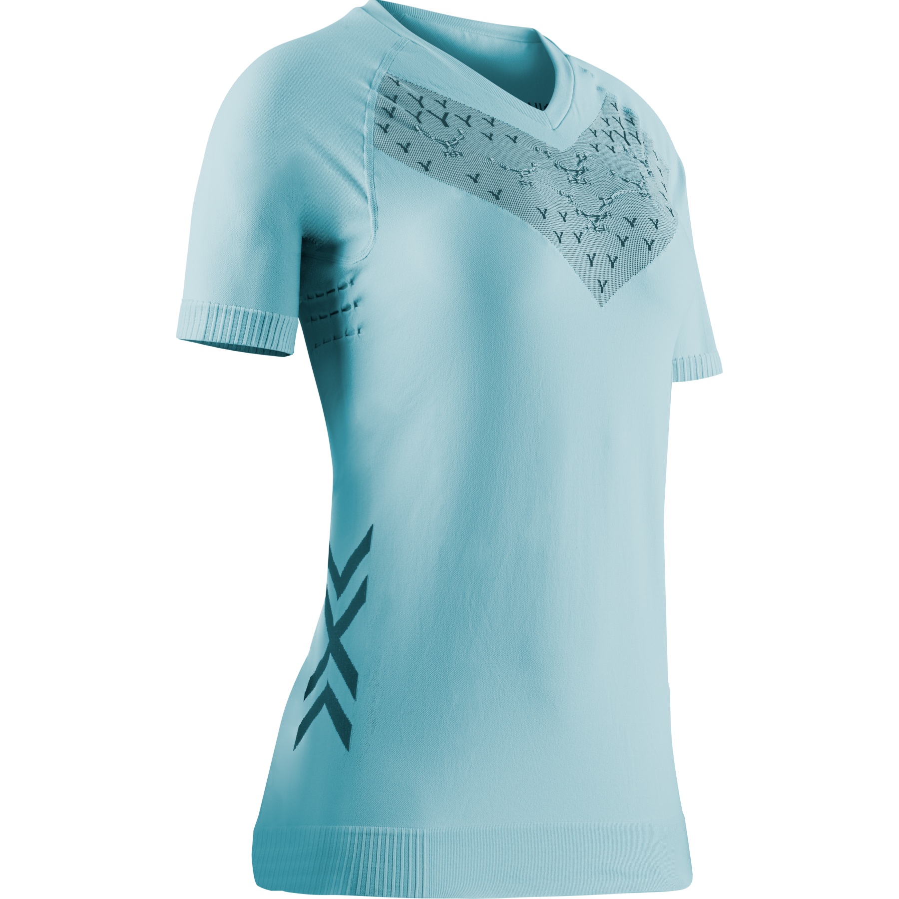 Productfoto van X-Bionic Twyce Hardloopshirt Dames - clearwater/black