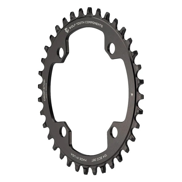 Wolf Tooth Drop Stop Narrow-Wide Chainring - 104mm - Shimano