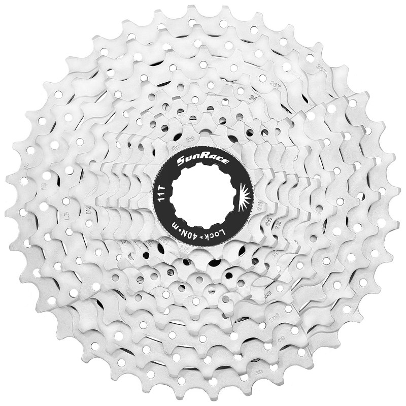Image of SunRace CSMS1-TAW 10-Speed Cassette | 11-36 - metallic silver