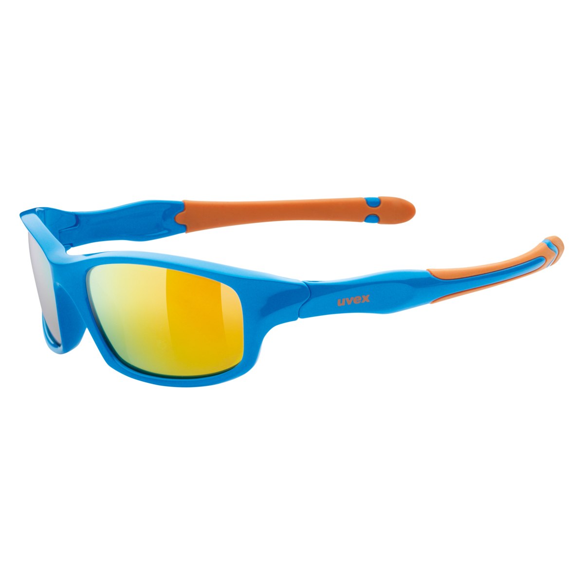 Picture of Uvex sportstyle 507 Kids Glasses - blue orange/mirror orange