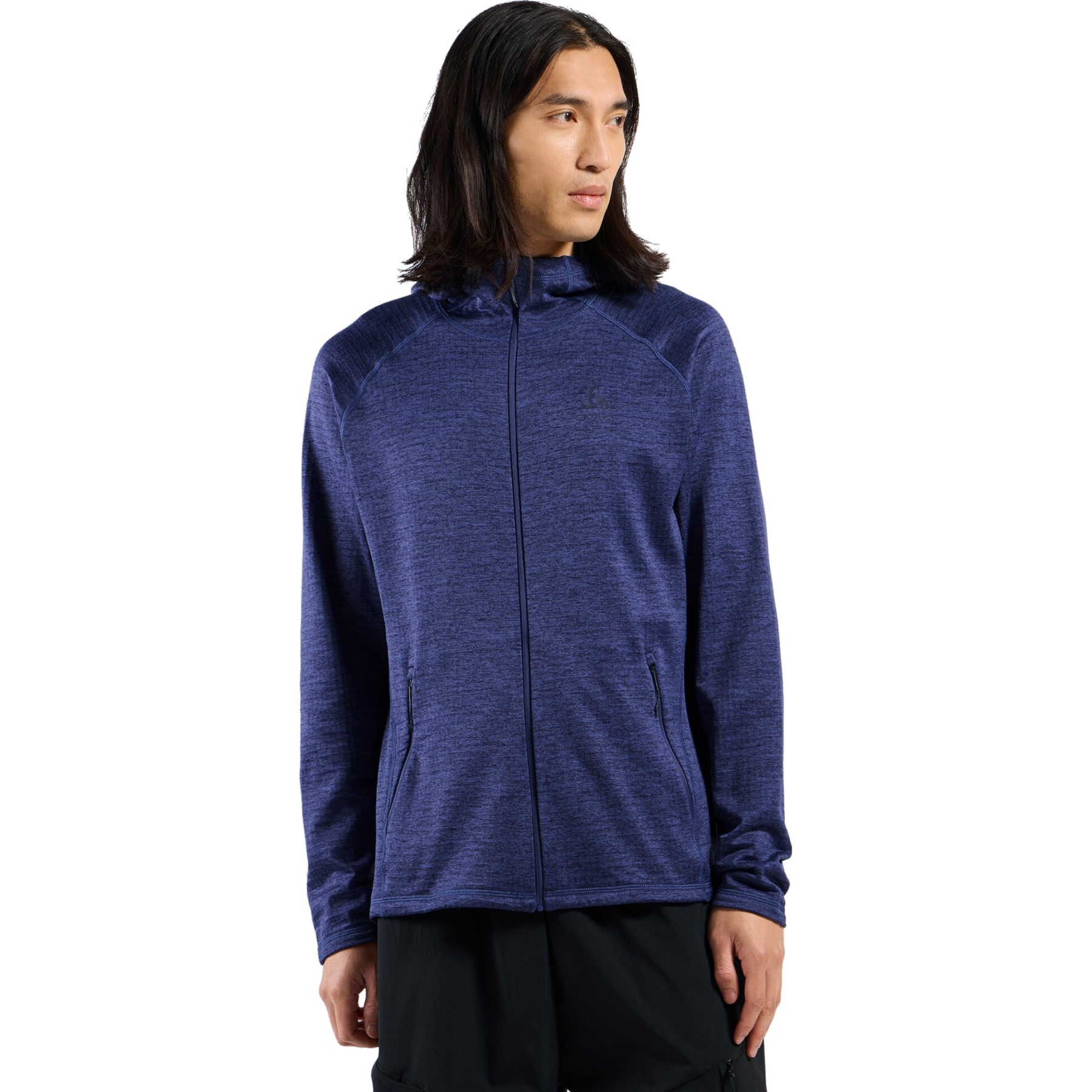 Zdjęcie: Odlo Tencia Mid Layer Hoody Jacket Men - skipper blue melange
