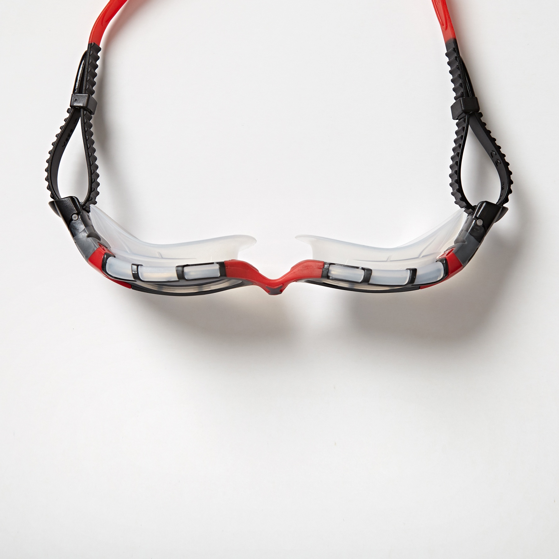 Zoggs Predator Swimming Goggles - UV Protection, Quick To Adjust Fog Free, Adult Ultrafit, Clear/Gray/Clear, Normal Fit