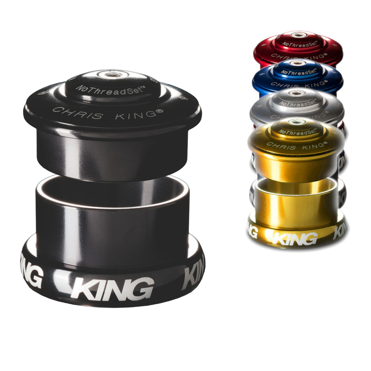 Picture of Chris King InSet i5 Grip Lock Mixed Headset for tapered Steerers - ZS49/28,6 | EC49/40