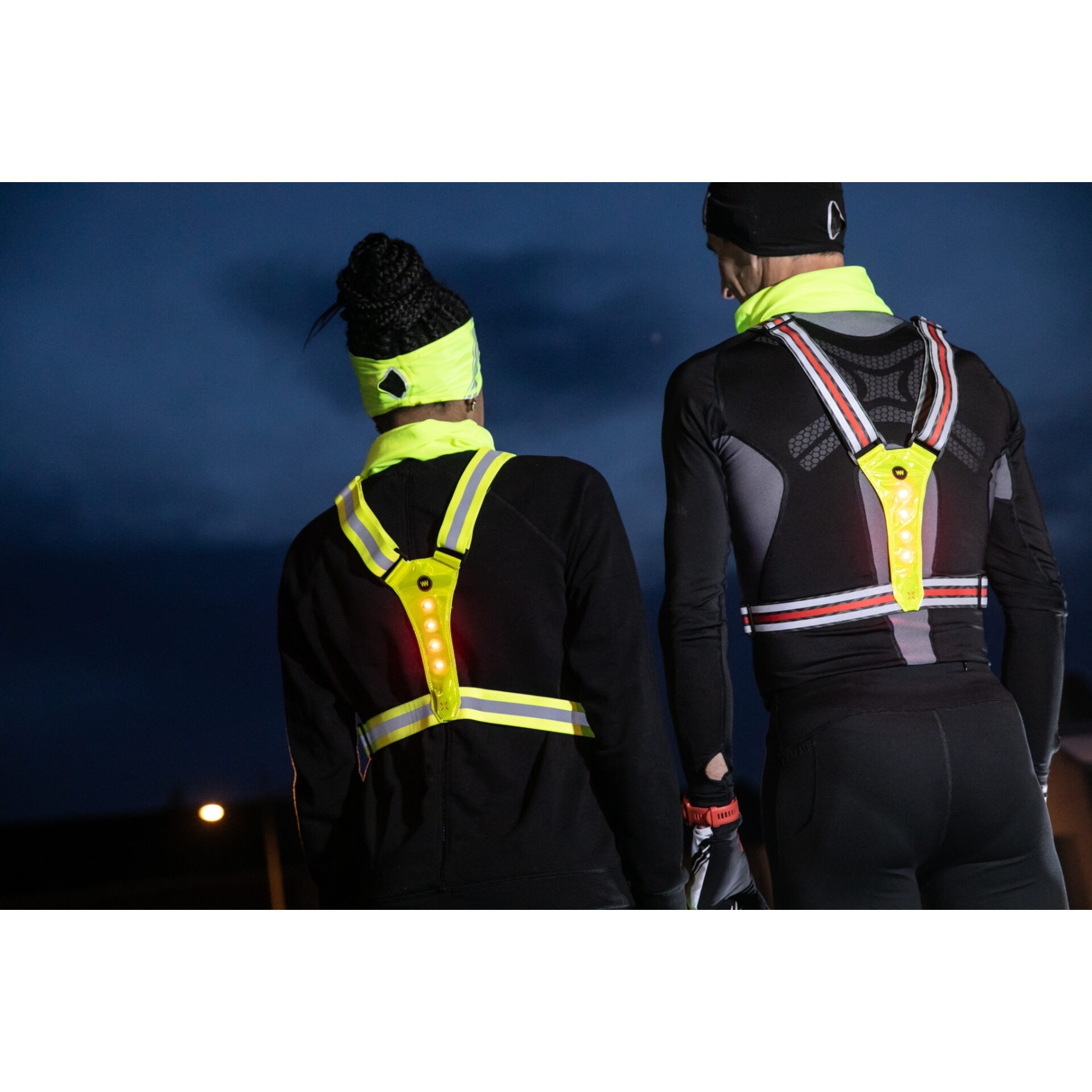 Wowow Stardust Snap Wrap LED giallo - fascia riflettente a LED