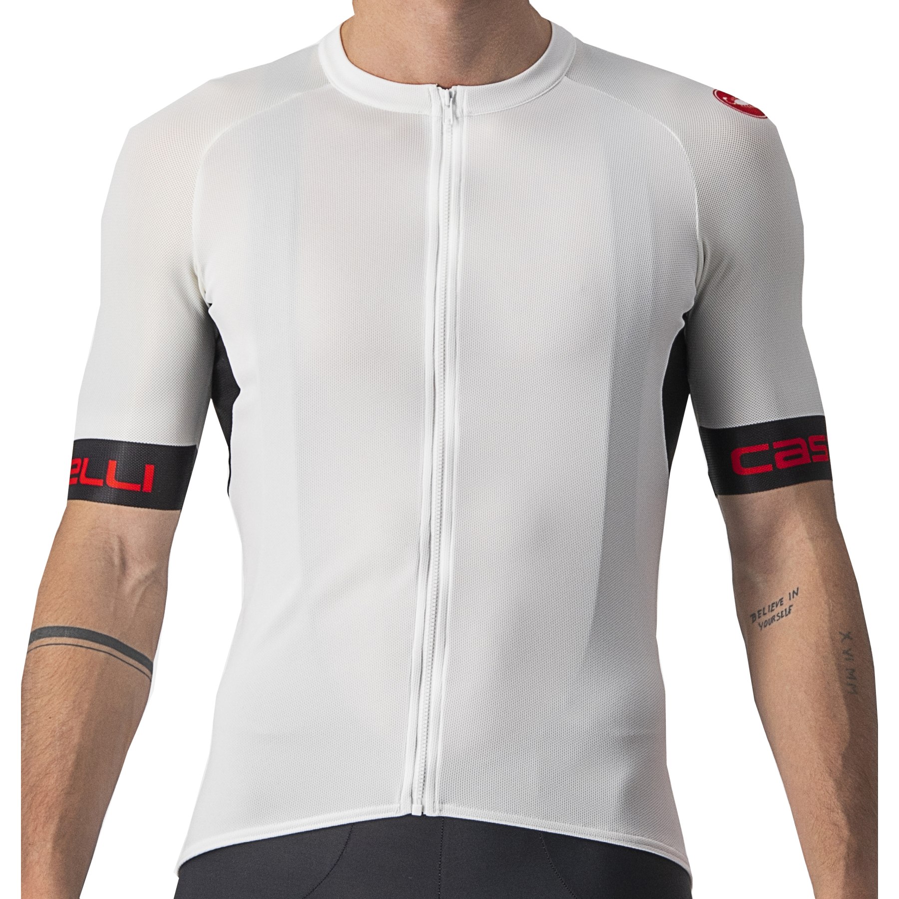 Picture of Castelli Entrata VI Jersey - ivory/light black-red 065