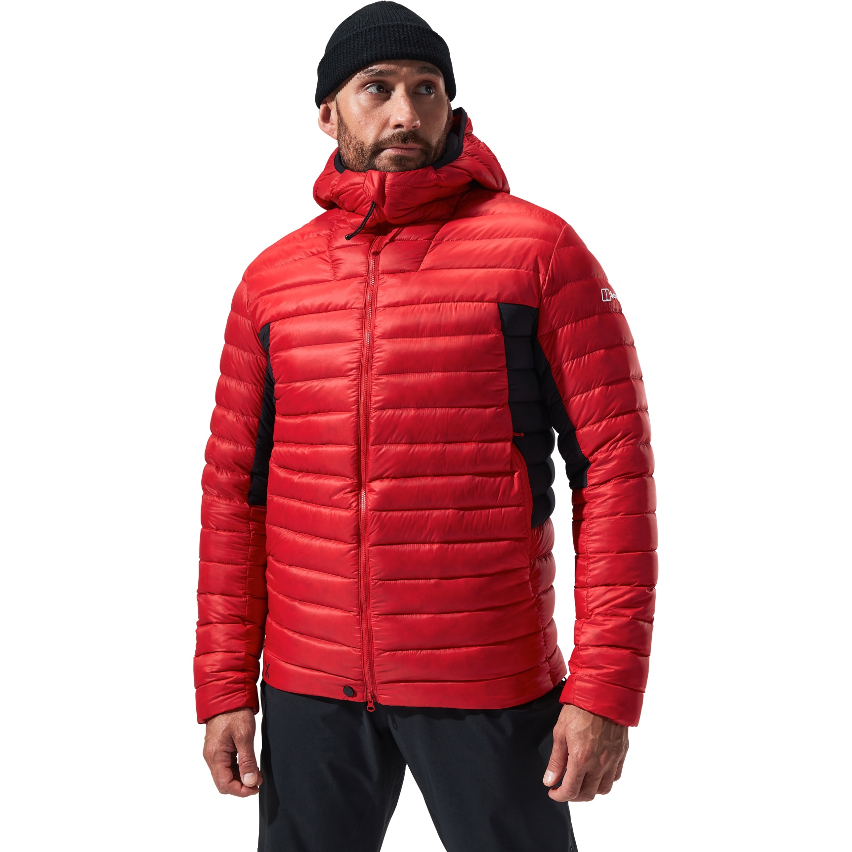 Produktbild von Berghaus MTN Seeker MW Daunenjacke mit Kapuze Herren - Goji Berry/Jet Black