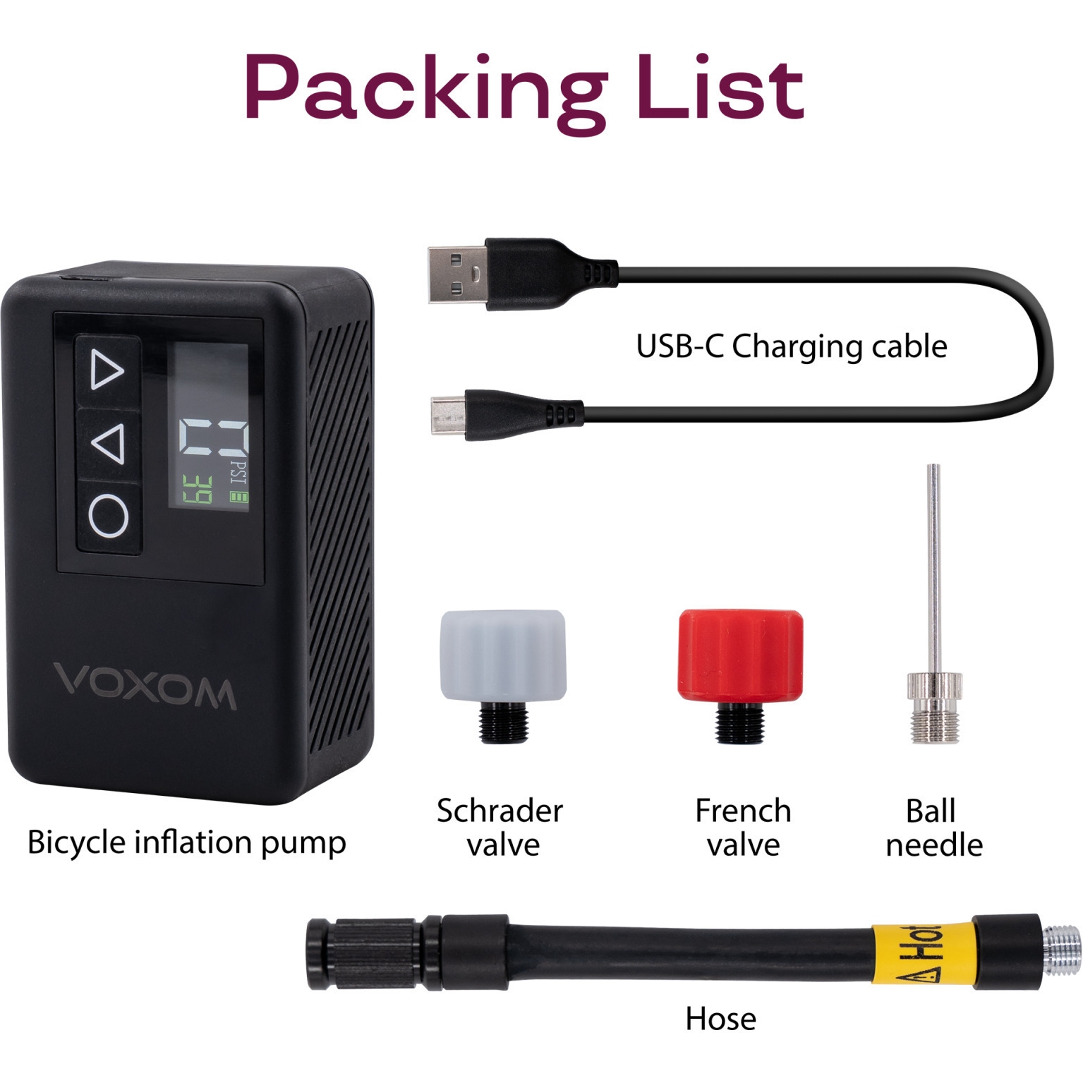 Gonfleur Bouée Pompe à Air Rechargeable Froyak - 210 L/min, USB-C, 3 Gonfleur Bouée Pompe à Air Rechargeable Froyak - 210 L/min, USB-C, 3