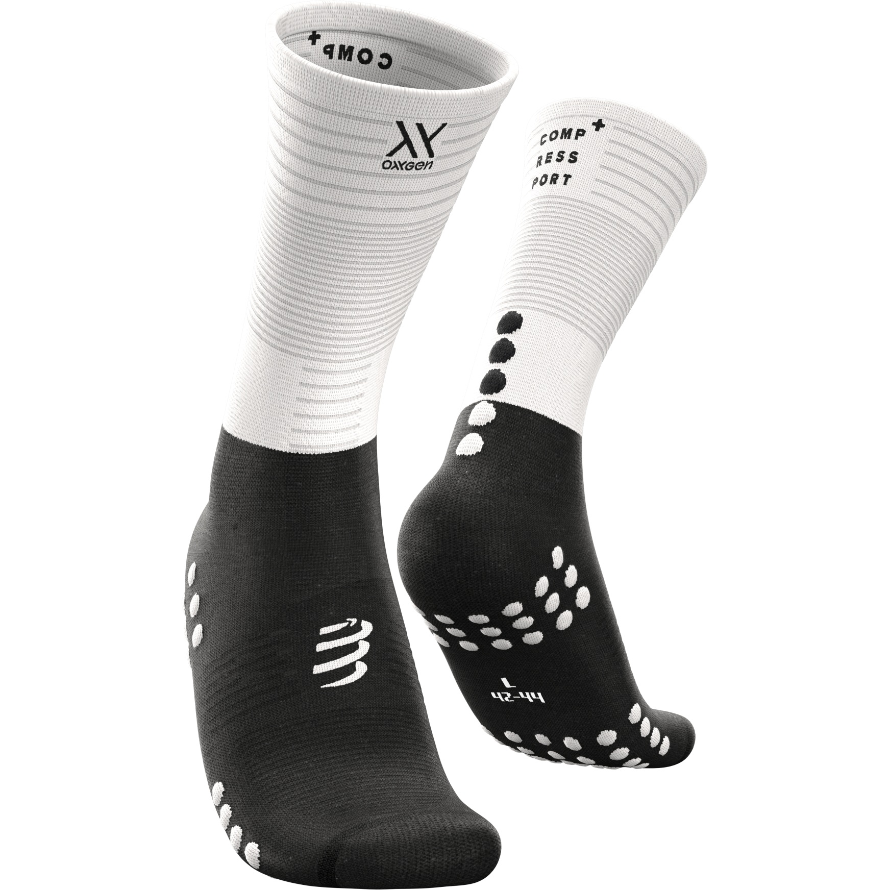 Picture of Compressport Mid Compression Socks - white/black