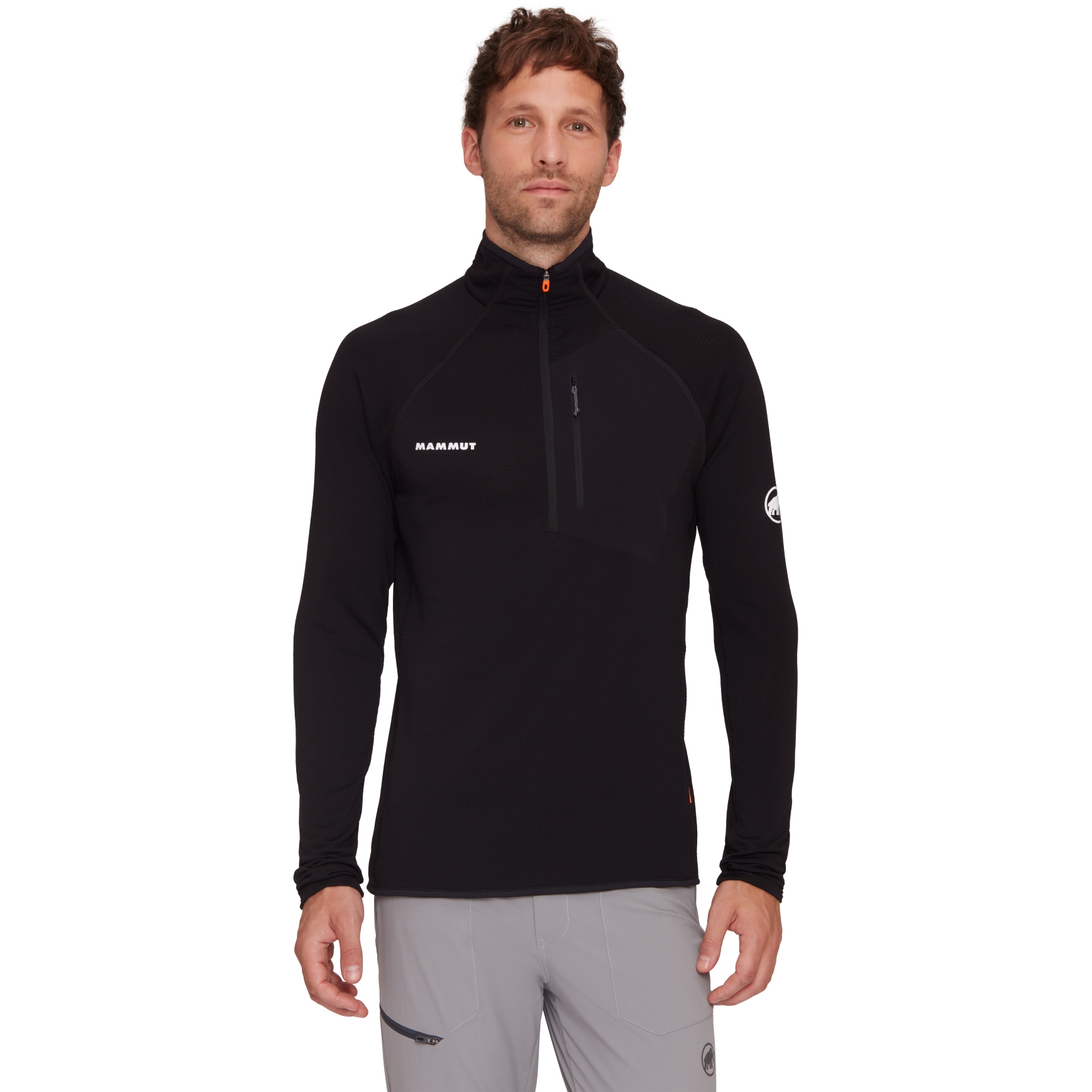 Picture of Mammut Aenergy Light Half Zip Midlayer Pullover Men - black