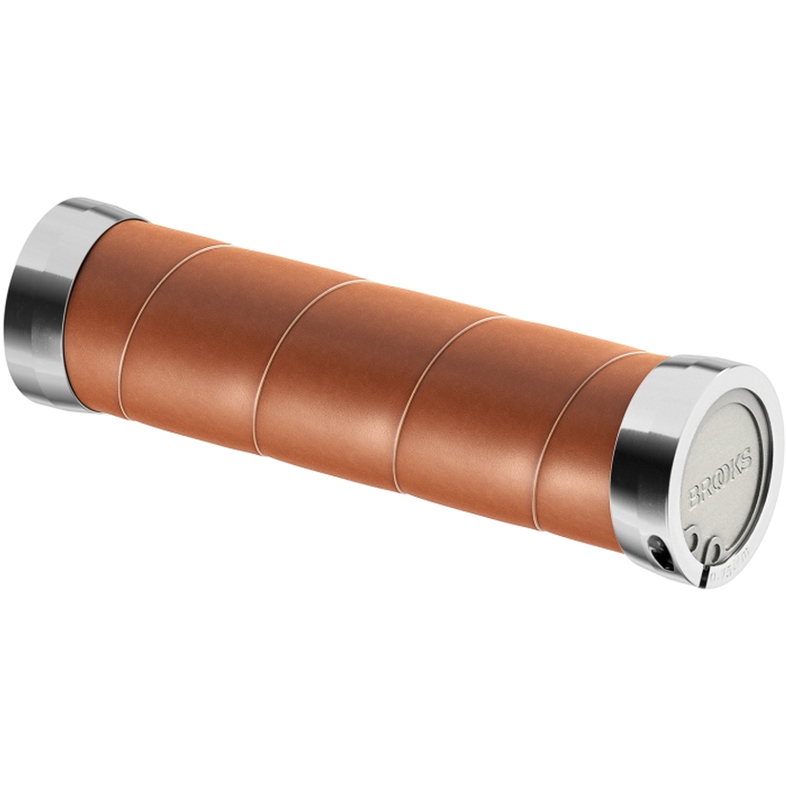 BROOKS ブルックスSlender Leather Grips ハニー Brooks Slender Leather Grips 130/130 mm - honey | BIKE24
