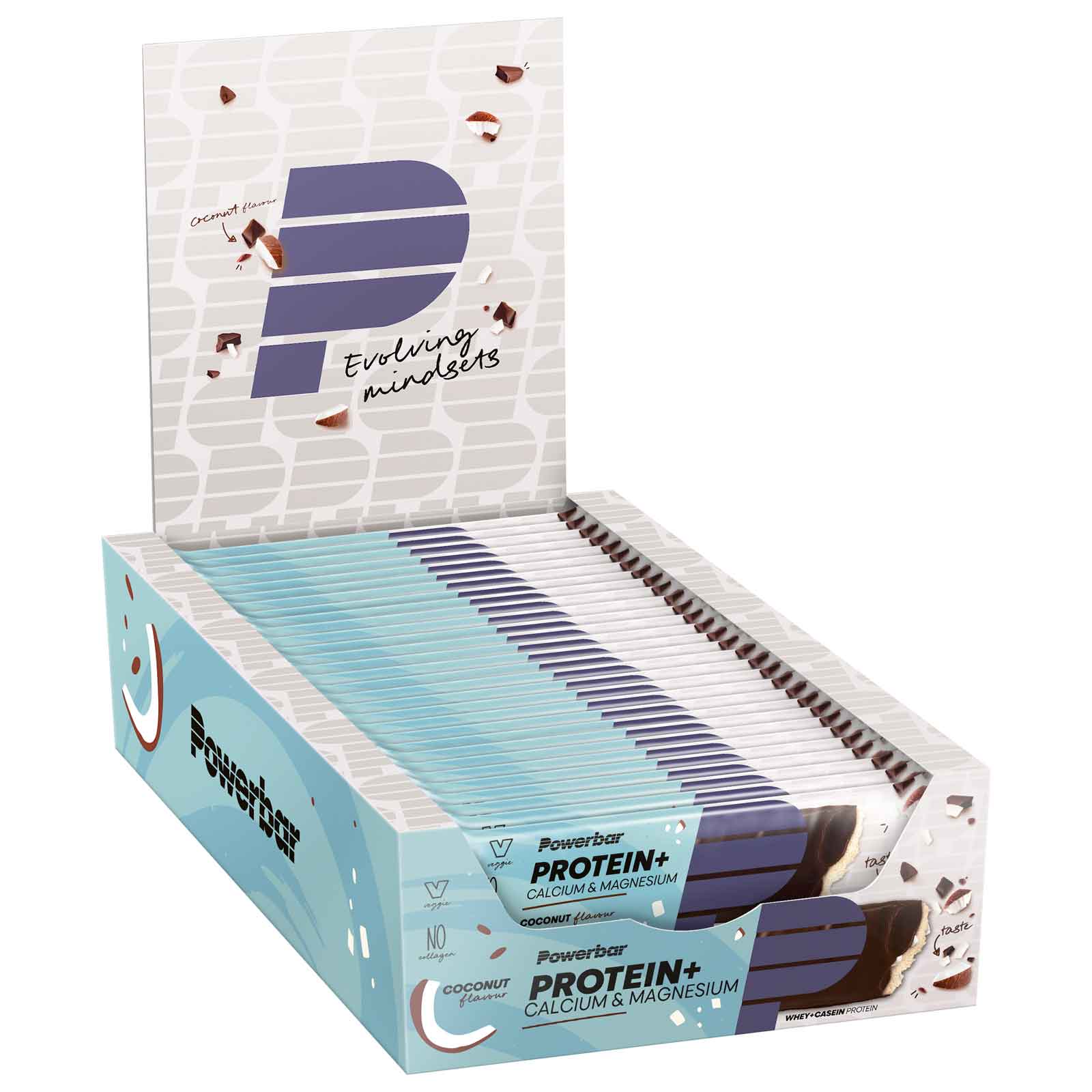 Produktbild von Powerbar Protein Plus Calcium Magnesium - Eiweiß-Riegel - 30x35g