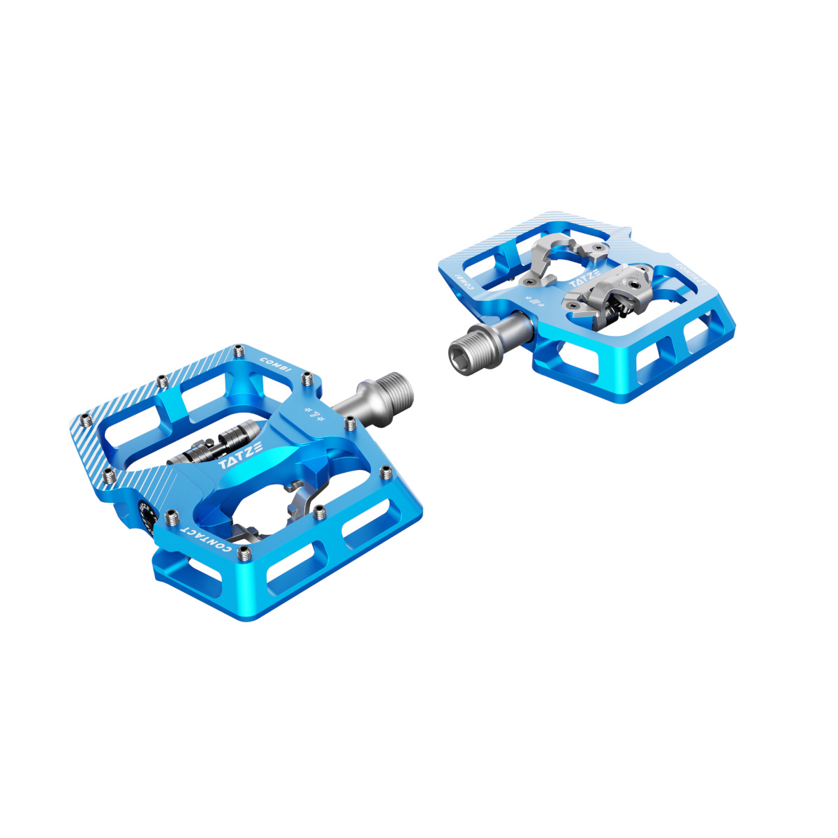 Productfoto van Tatze CONTACT Combi Hybridpedalen - blauw