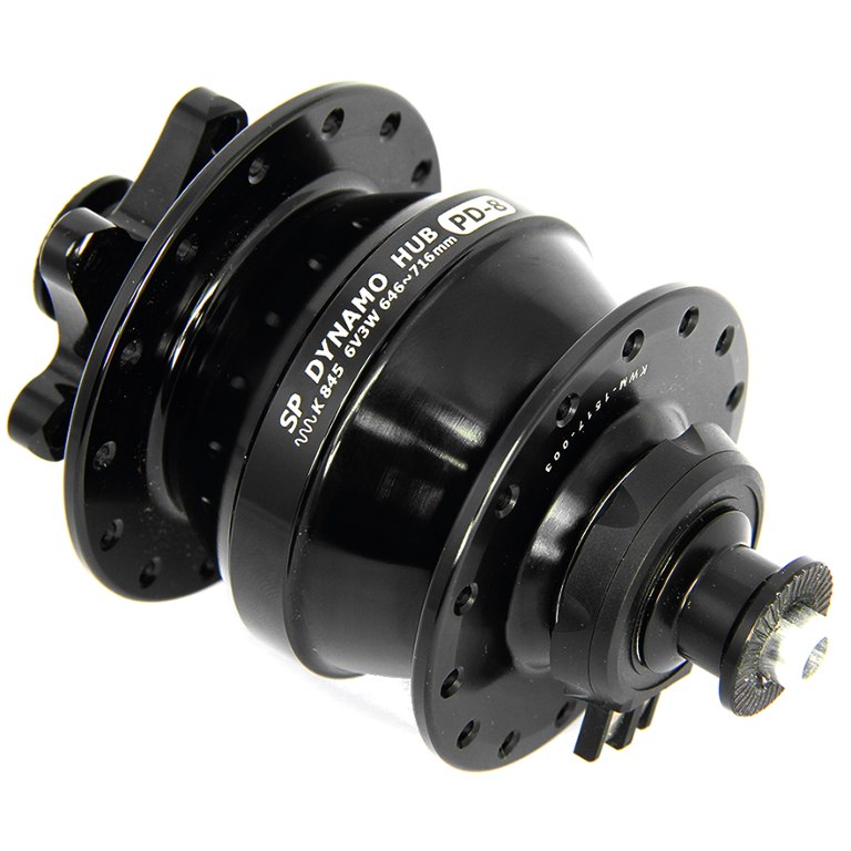 Shutter Precision PD-8 Hub Dynamo - 6-Bolt - QR 9x100mm