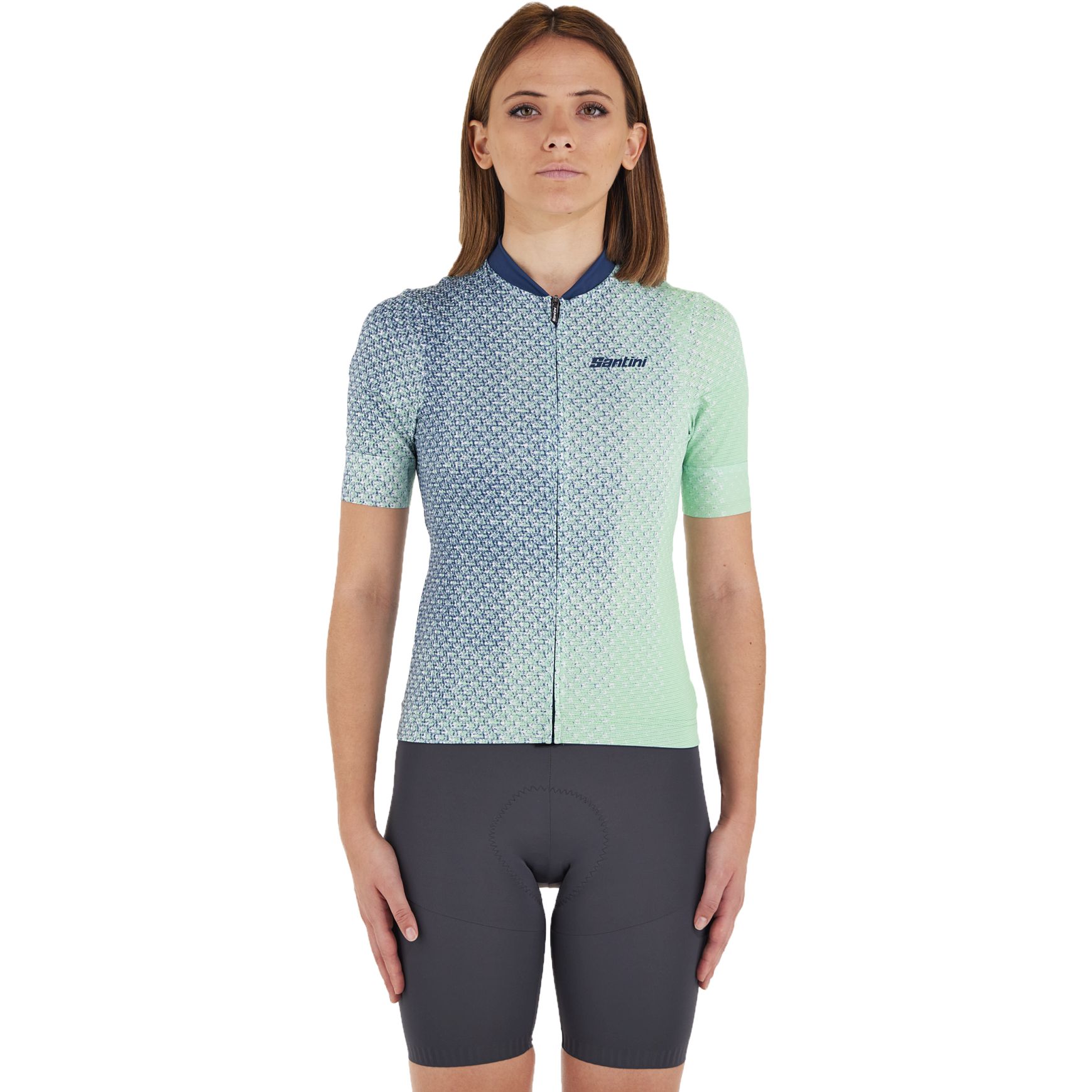 Picture of Santini Paws Form Short Sleeve Jersey Women 4S940L75CPAWS - green VE