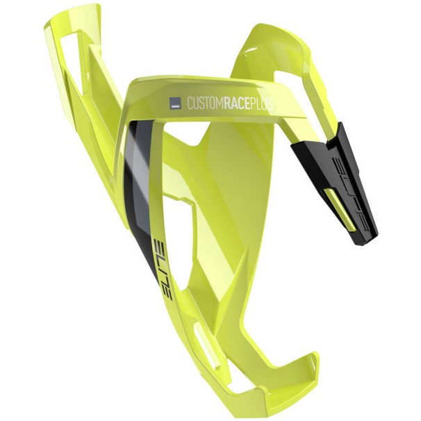 Picture of Elite Custom Race Plus Bottle Cage - yellow fluo/black graphic