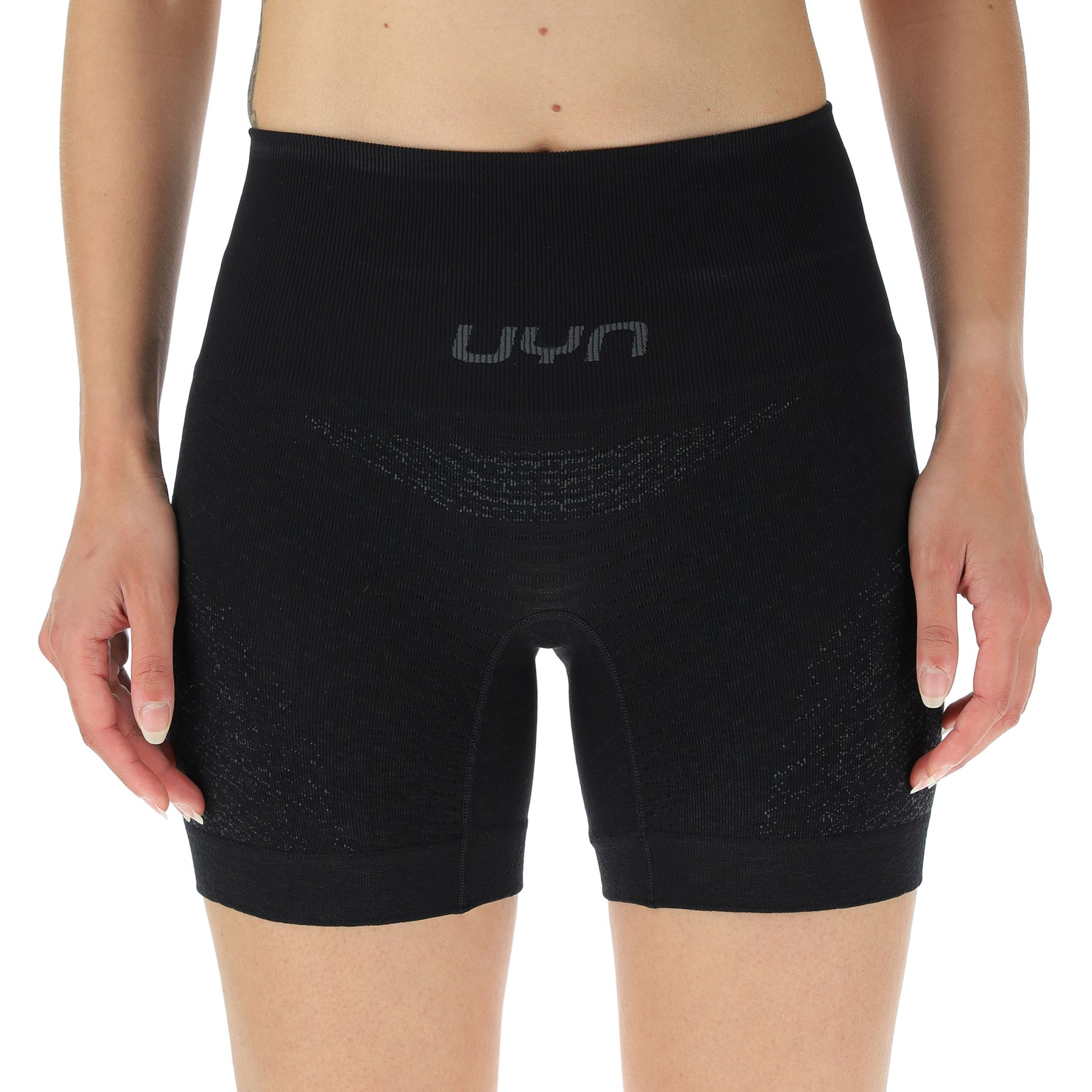 Picture of UYN Running Exceleration Tight Shorts Women - Black/Black/Iron