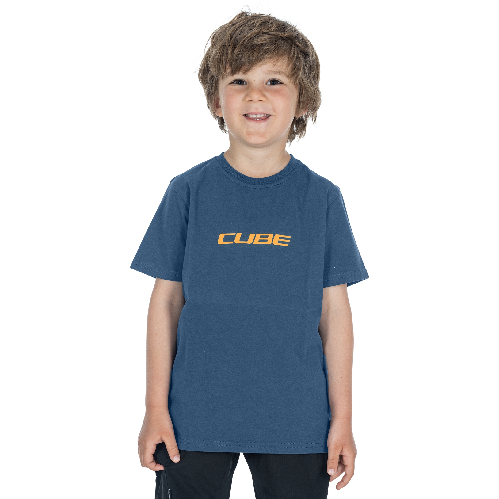 Picture of CUBE Organic Mountains T-Shirt Kids - blue