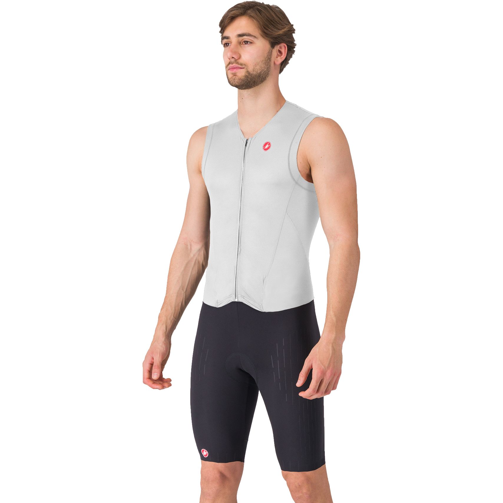 Produktbild von Castelli Free Sanremo 3 Anzug ärmellos Herren - weiß/schwarz 101
