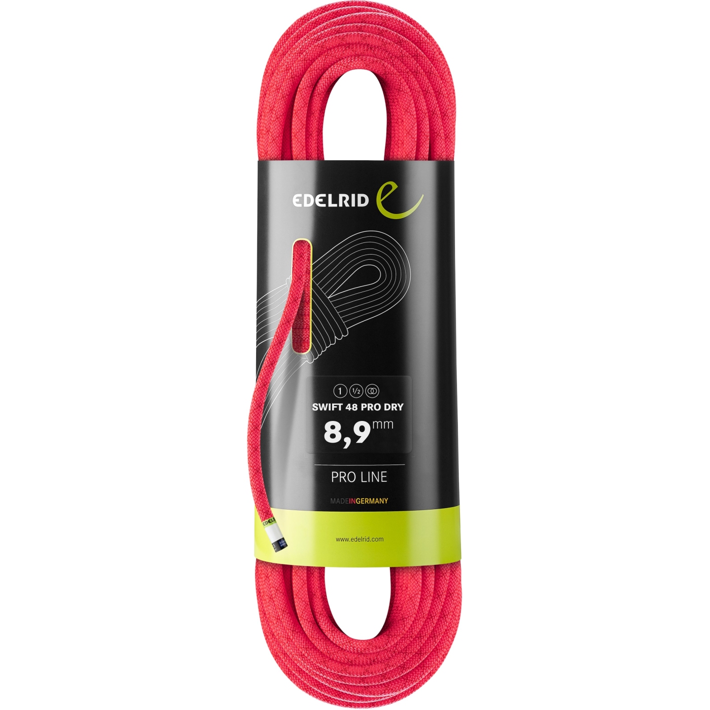 Image of Edelrid Swift 48 Pro Dry 8,9mm Rope - 60m - pink