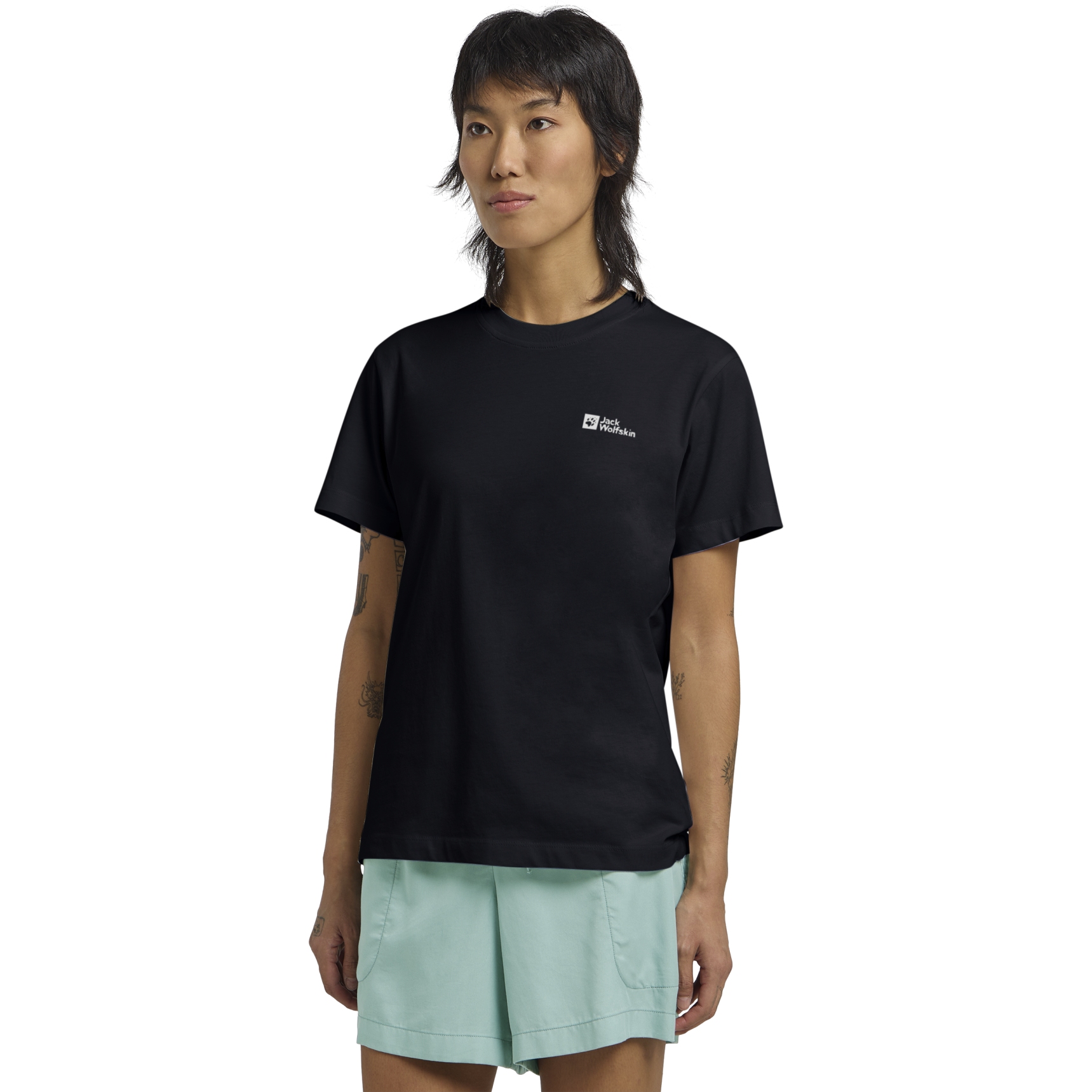 Picture of Jack Wolfskin Essential T-Shirt Women - dark navy