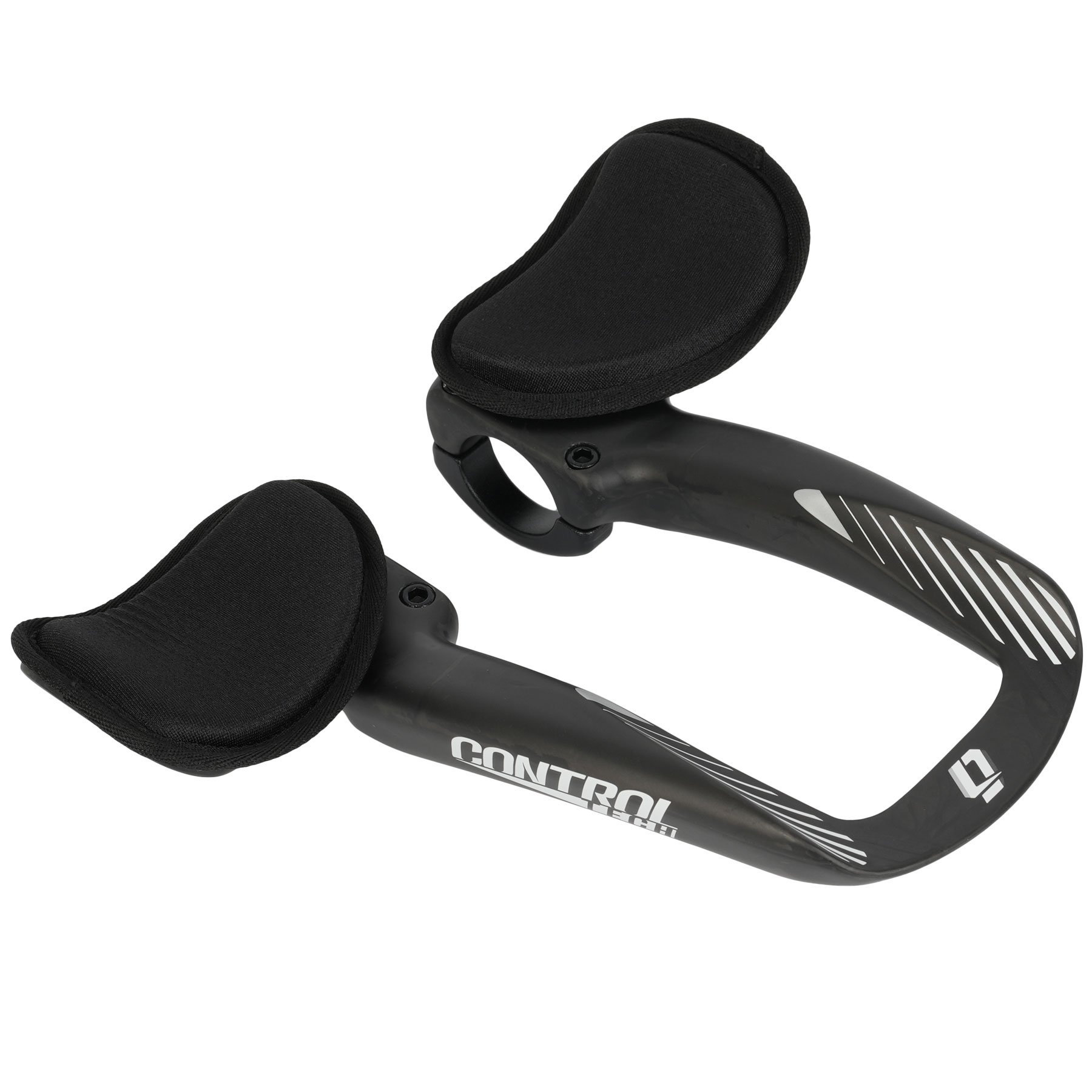 thumbnail image 2 of Controltech Sirocco Mini Carbon Clip-On Aerobars – 31.8mm, Black, For Time Trial & Triathlon 2 of 5